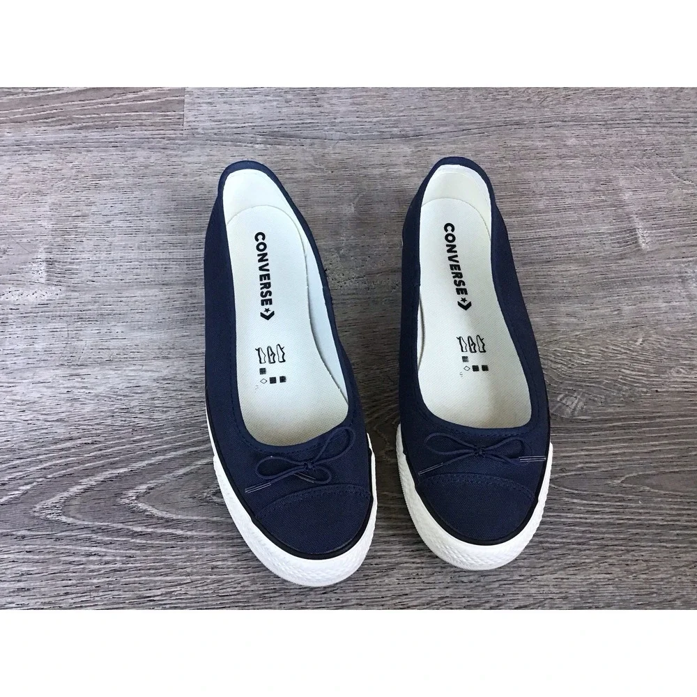 Converse Chuck Taylor All Star Dainty Ballerina Womens Size 10 Flats Navy A16213